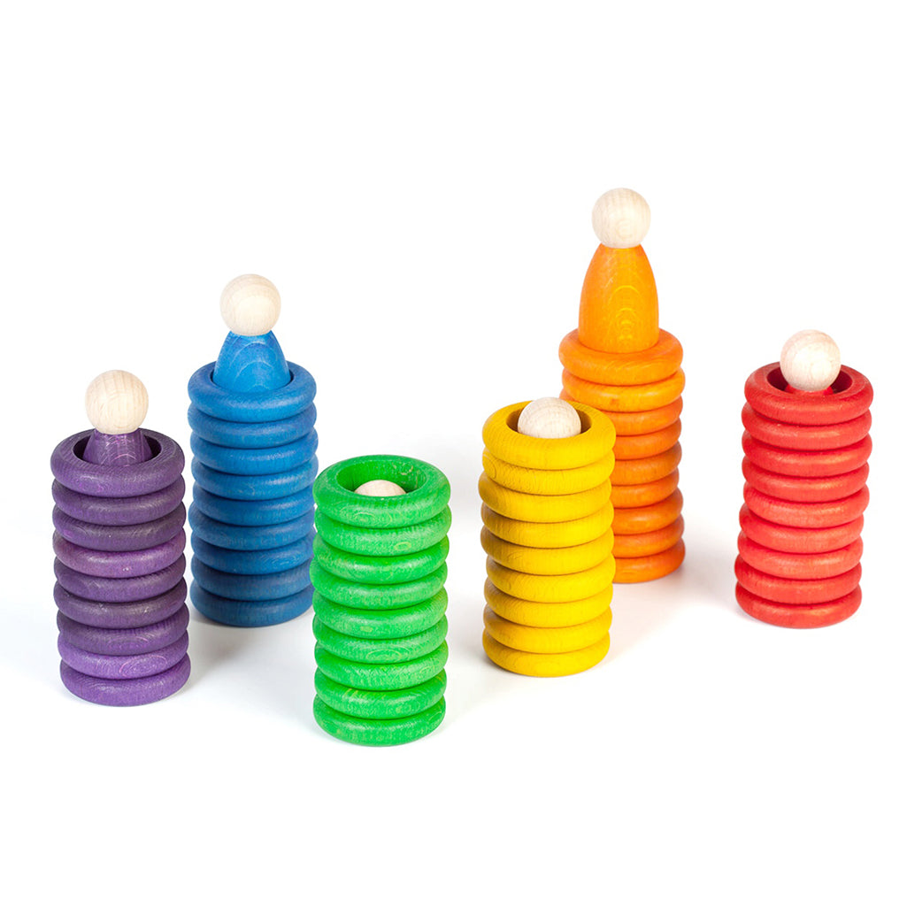 Grapat Nins, Rings, & Coins kids Montessori toys