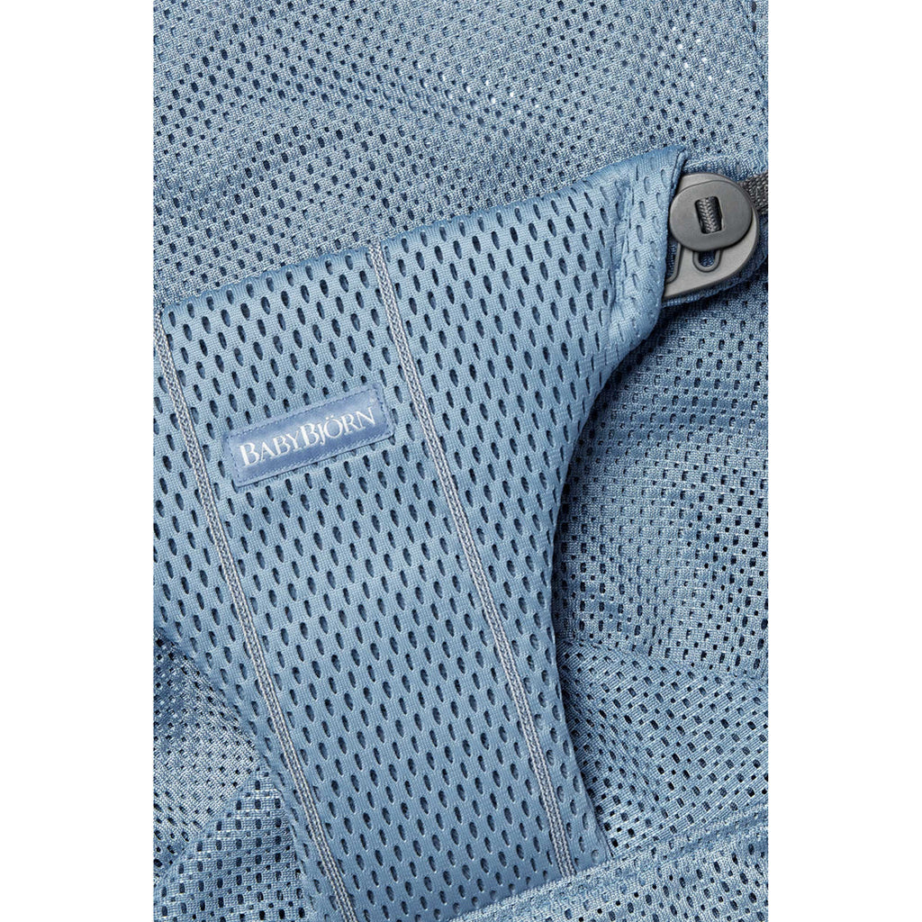 BabyBjorn Slate Blue Mesh Extra Fabric Seat Cover for Bouncer light
