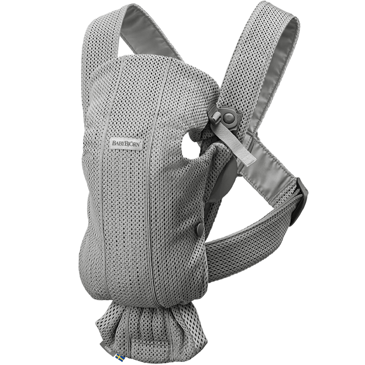 BabyBjorn Ergonomic Newborn Adjustable Baby Carrier Mini mesh grey light