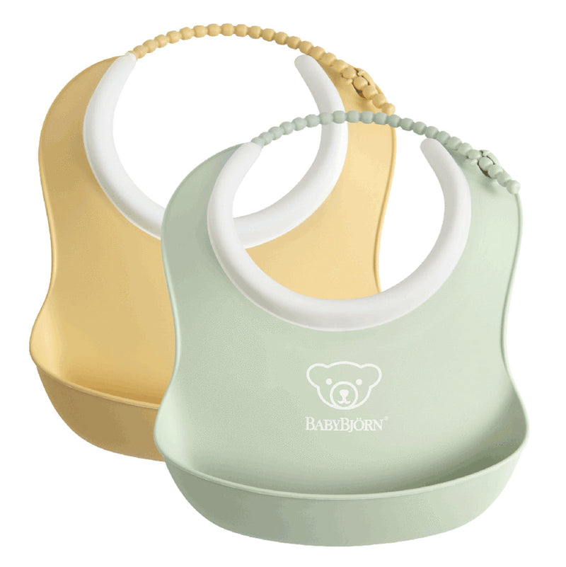 BabyBjorn Baby Feeding Bibs, BPA-Free and Adjustable for Babies