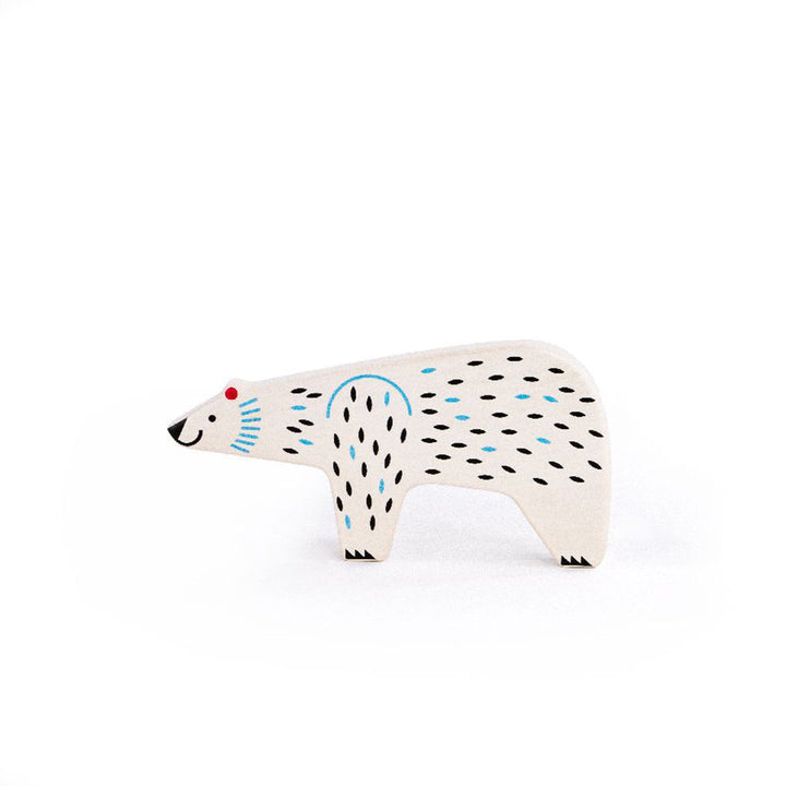 bajo wood toy polar bear animals