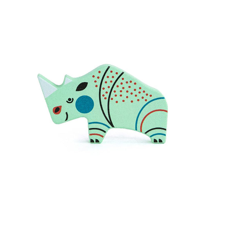 bajo best toddler toys wooden rhinoceros