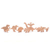 BAJO Bajosaurs Children's Wooden Dinosaur Figurine Set natural wood