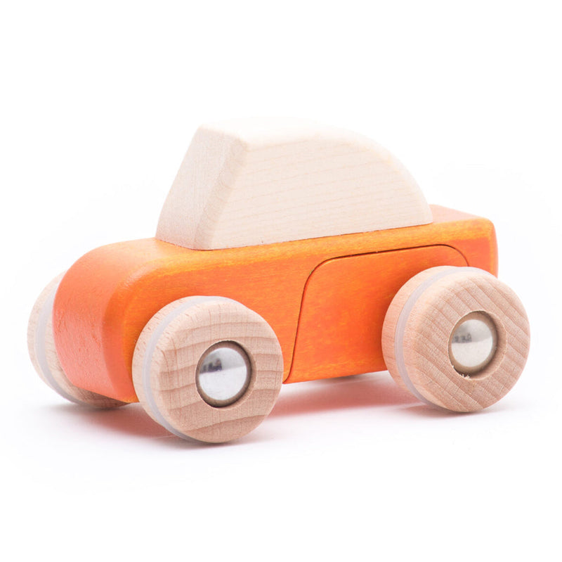 Bajo toy cars for kids, made from sustainable wood, designed for safe and fun imaginative play.