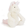 Jellycat Large Unicorn Bashful Children's Stuffed Animal Toy white pink sparkly horn