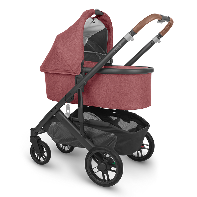 Lucy Red Bassinet on Cruz Stroller Uppababy