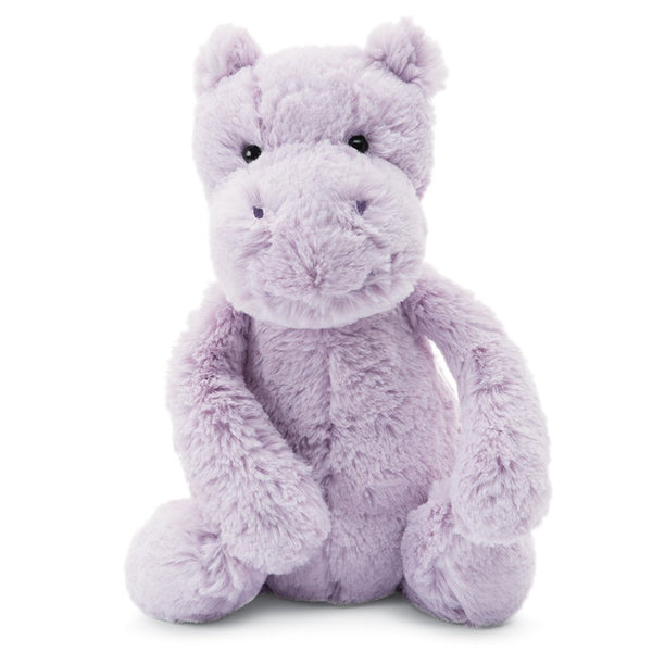 Jellycat Medium Bashful Stuffed Animals hippo Hippopotamus purple