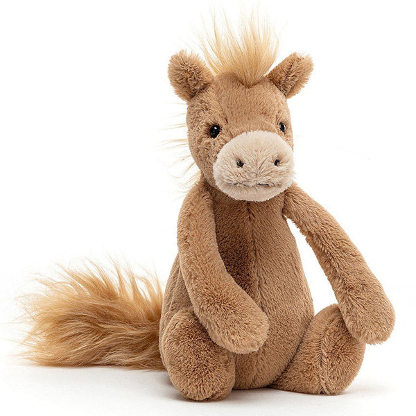 Jellycat  Bashful Pony  Stuffed Animal Toy light brown tan horse