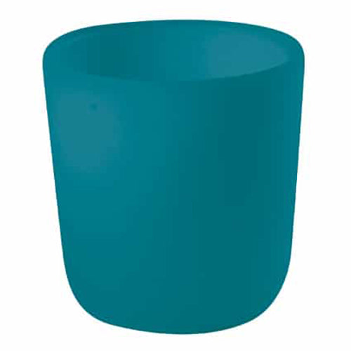 Béaba Silicone Ergonomic Children's Anti-Slip Bottom Cup in Dark Teal Blue