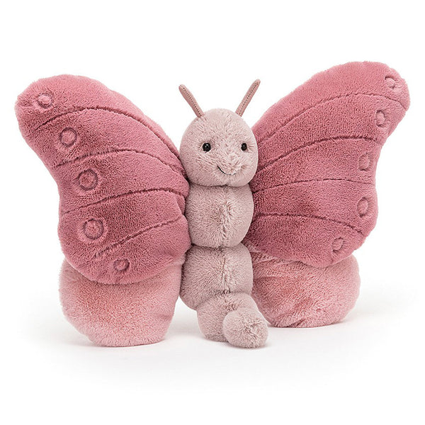 Jellycat Beatrice Butterfly Children's Plush Stuffed Animal Toy light dark pink