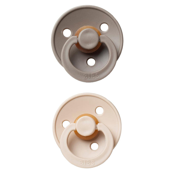 Warm mix BIBS Pacifier Colour Collection 2 Pack Dark Oak & Vanilla, best pacifier for newborn.