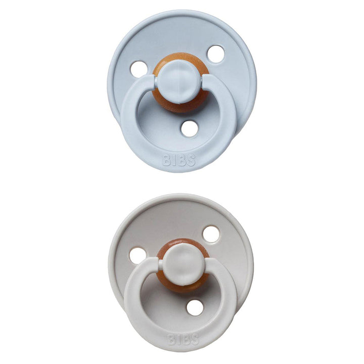 Neutral mix BIBS Pacifier Colour Collection 2 Pack Cloud & Sand, babyÕs pacifier for everyday use.
