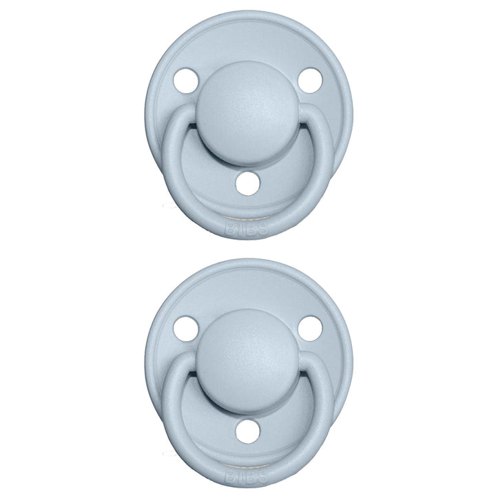 bibs pacifiers in baby blue