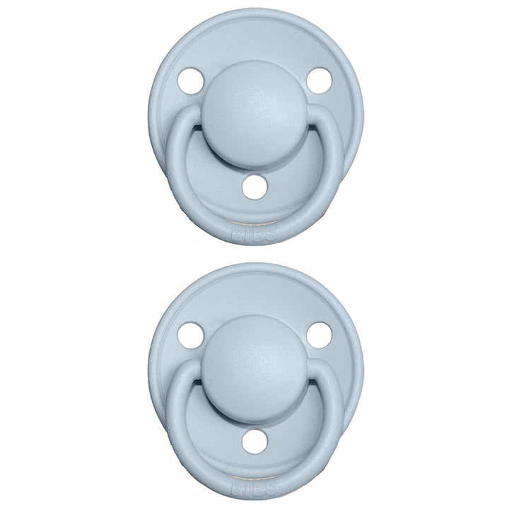 bibs pacifier de lux in baby blue