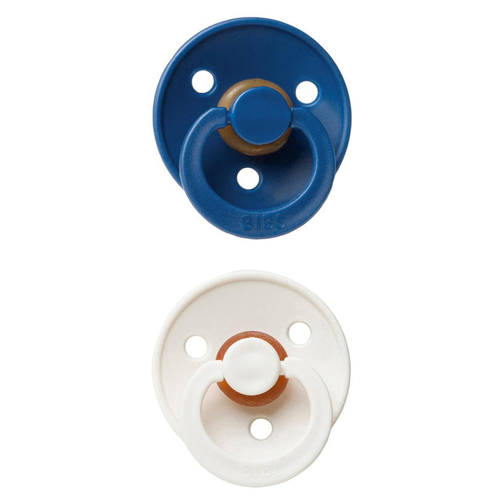 Elegant tones BIBS Pacifier Colour Collection 2 Pack Midnight & Ivory, best newborn pacifier.