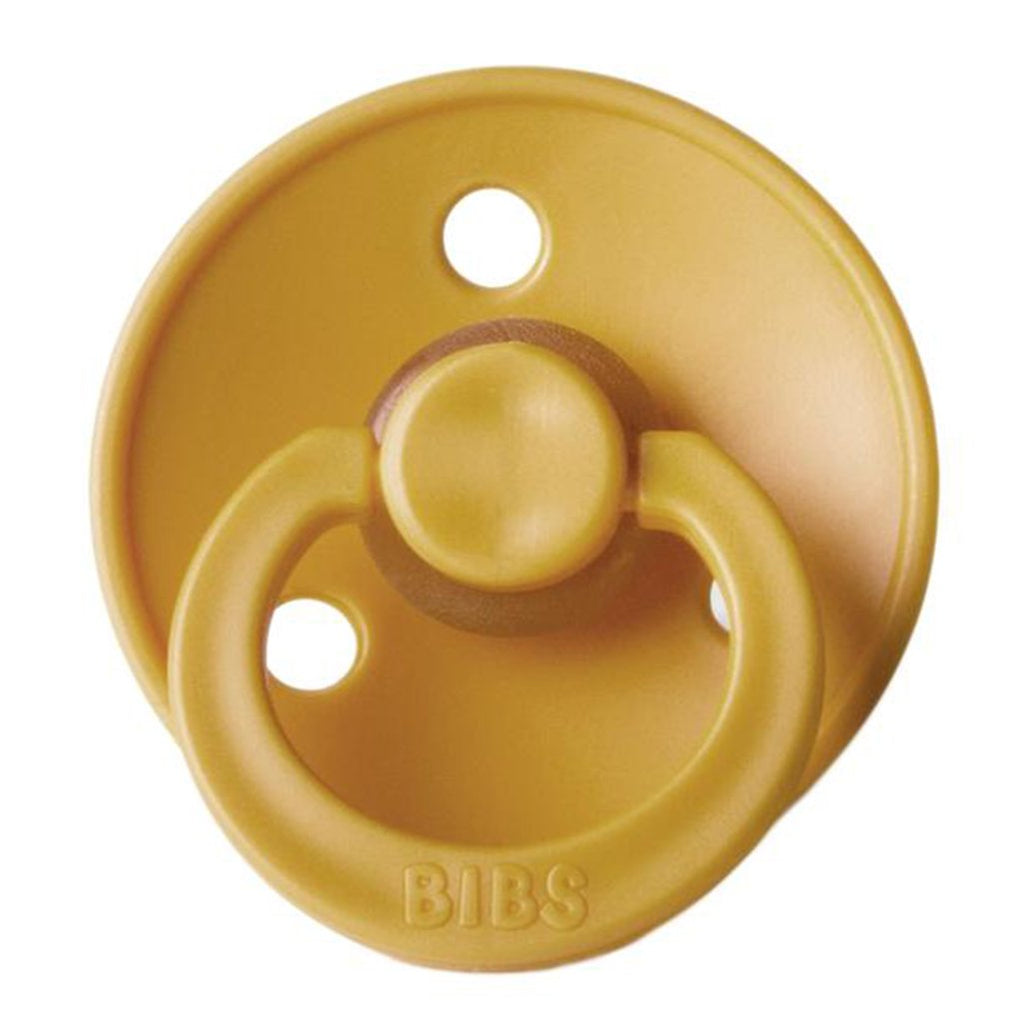 BIBS pacifier for newborn in mustard 