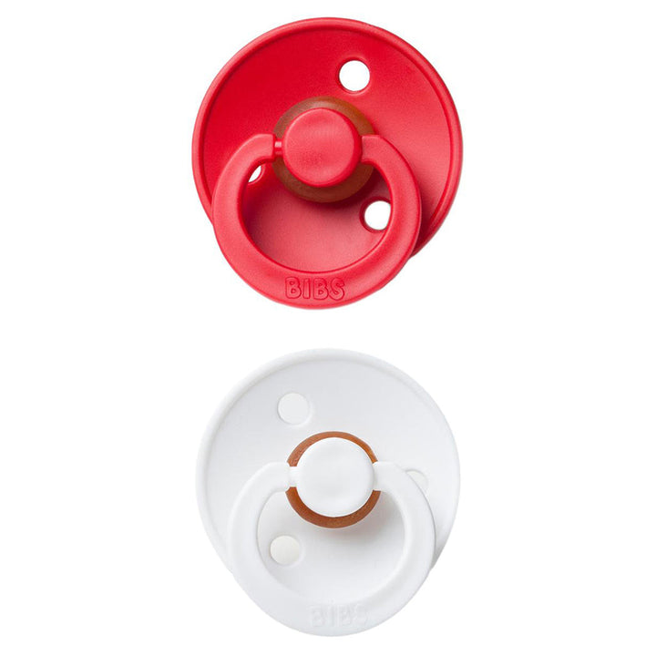 Playful set BIBS Pacifier Colour Collection 2 Pack Strawberry & White, best newborn pacifier.