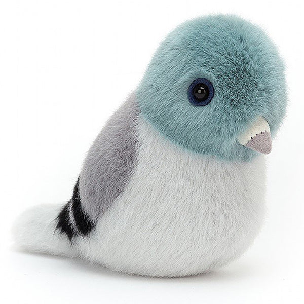 Jellycat Birdling Pigeon Children's Plush Stuffed Animal Toy grey blue 