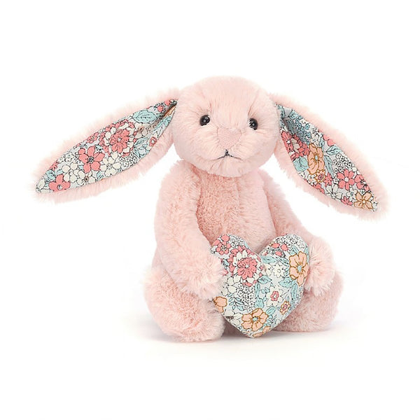 Jellycat Blush Blossom Heart Bunny Stuffed Animal Toy