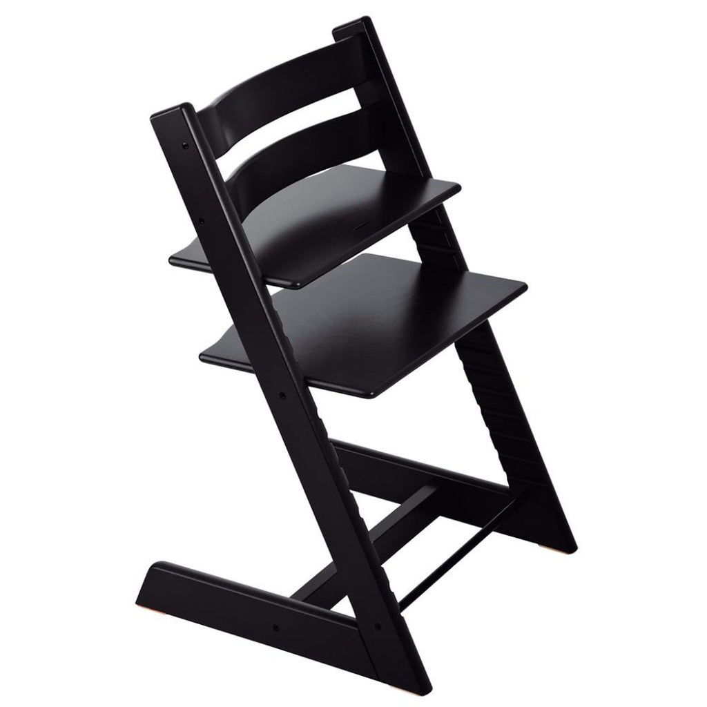 Stokke Beech Wood Adjustable Ergonomic Tripp Trapp Chair black 