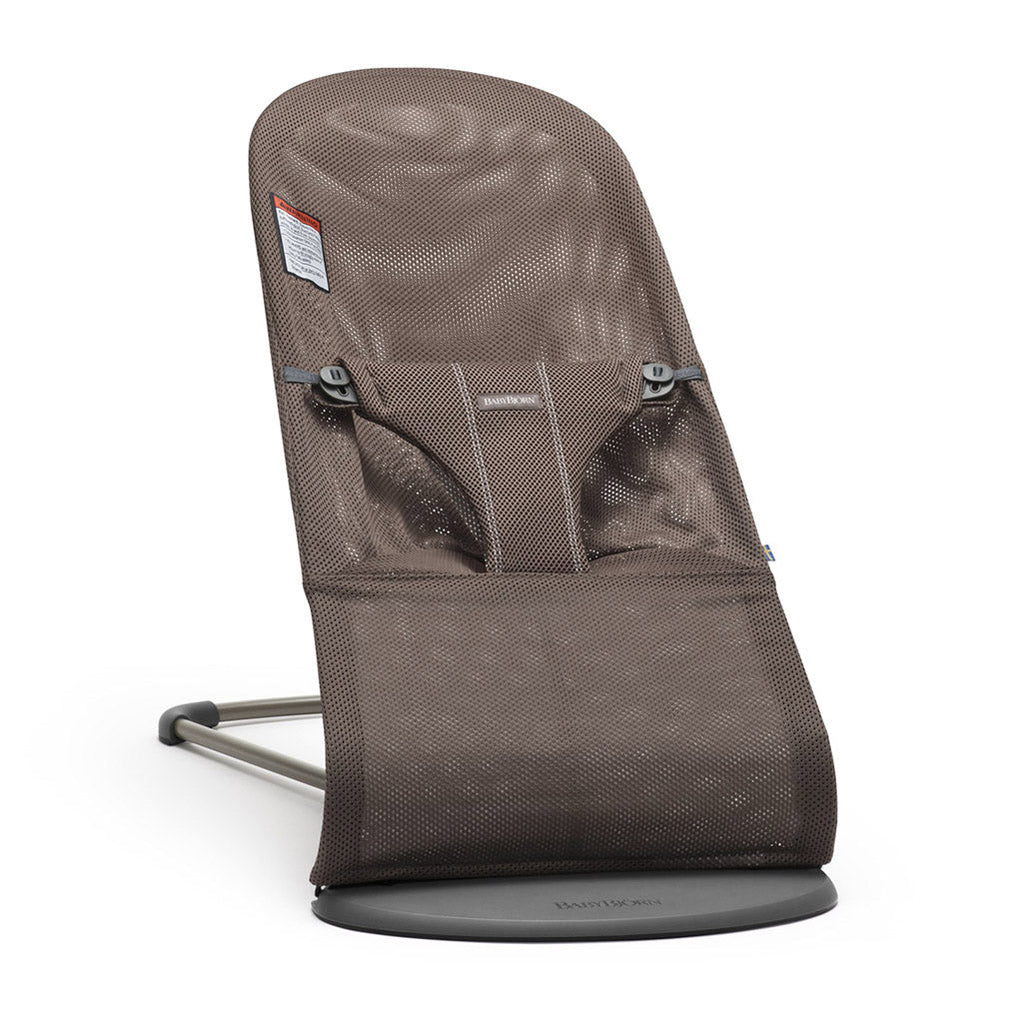 BabyBjorn Cocoa Brown Bouncer Bliss with Breathable Mesh and Ergonomic Natural Movement Rocking
