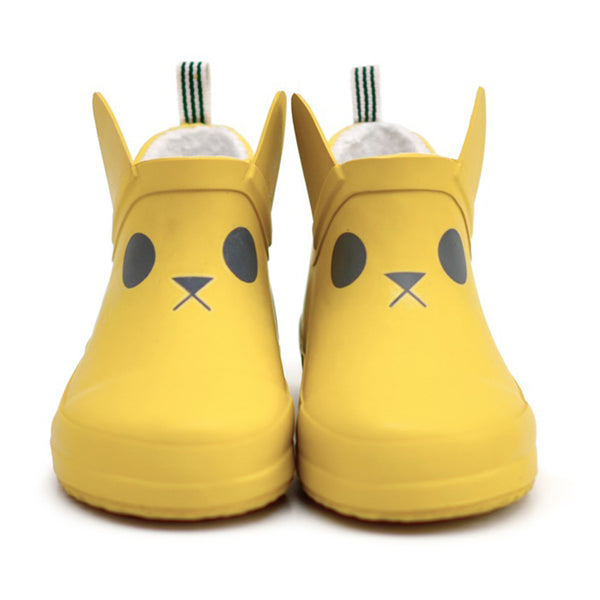 Boxbo Yellow Cat Face Kerran Rain Boots Children's Shoes