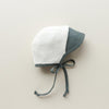 Reversilbe Briar Baby Brimmed Sherpa-Lined Bonnet for Infants in Grey Glade