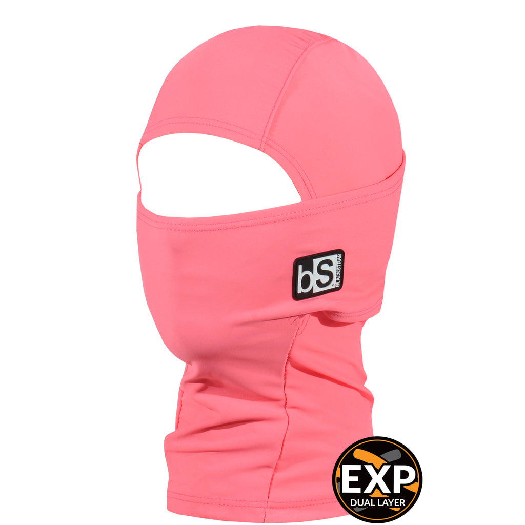 BlackStrap Kids Expedition Hood Dual Layer Balaclava Face Mask coral pink