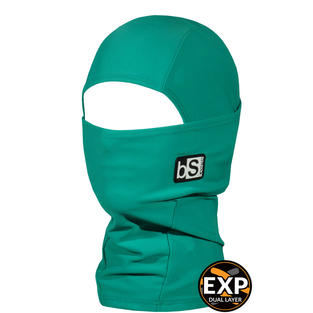 BlackStrap Kids Expedition Hood Dual Layer Balaclava Face Mask jade green teal