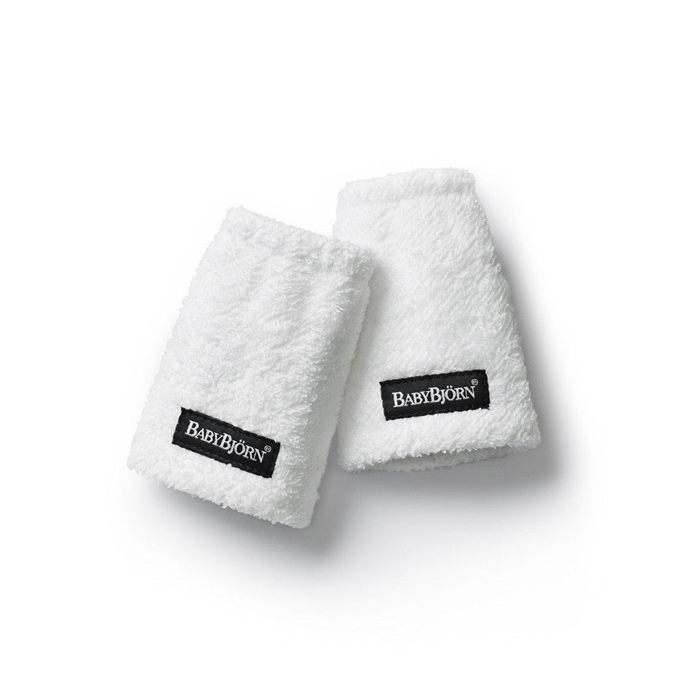 BabyBjorn Teething Pads full carrier view showing panel ergonomic design and carry positions