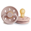 FRIGG Moon Phase Natural Rubber Baby Pacifier in Blush.