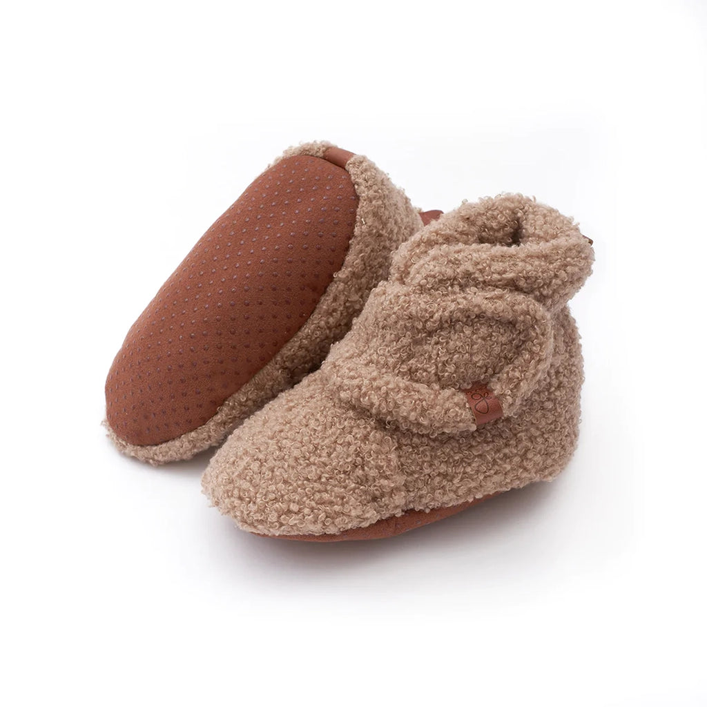 goumikids Harvest Sherpa baby booties