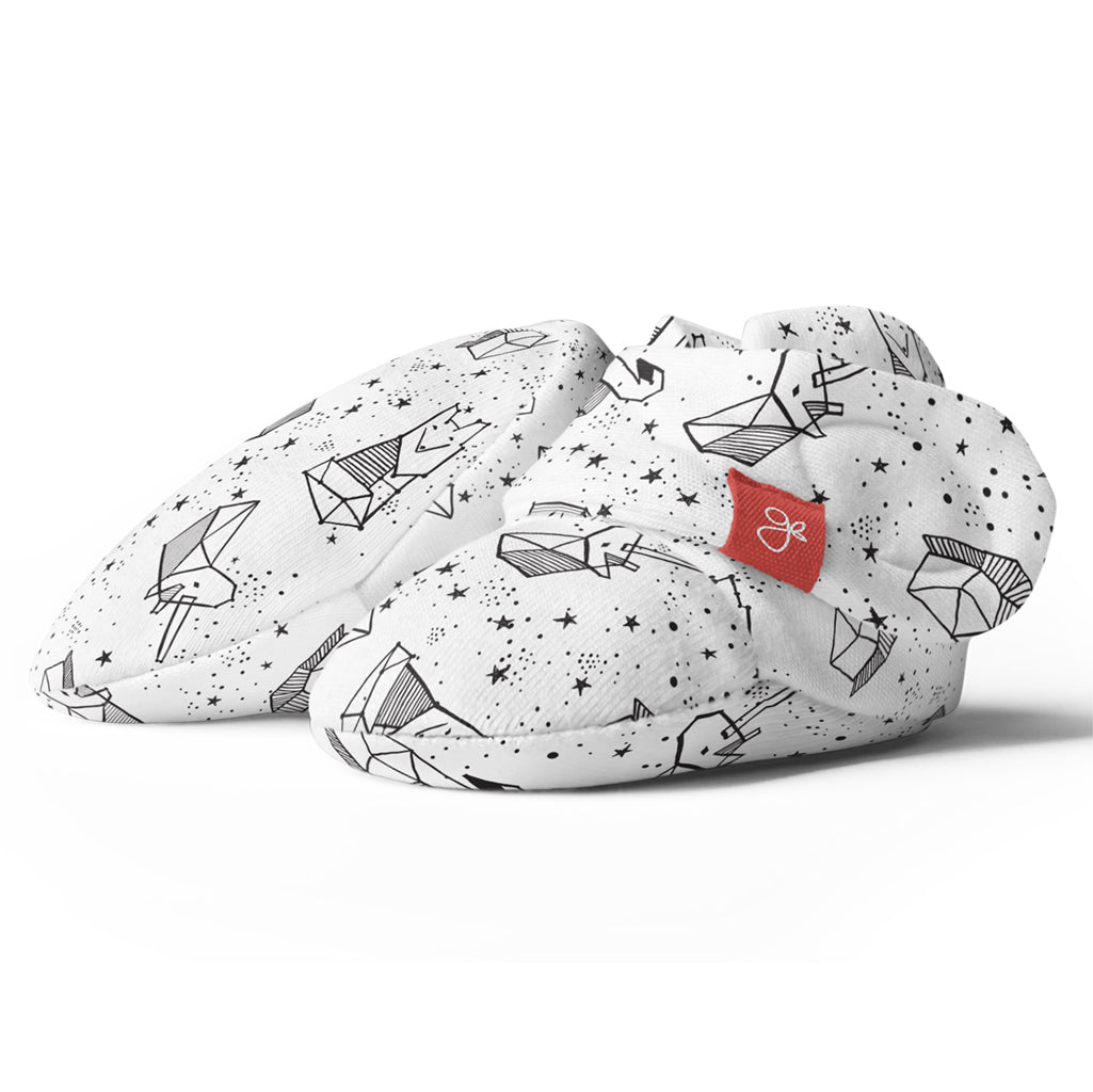 GoumiKids baby booties in Animal Constellations