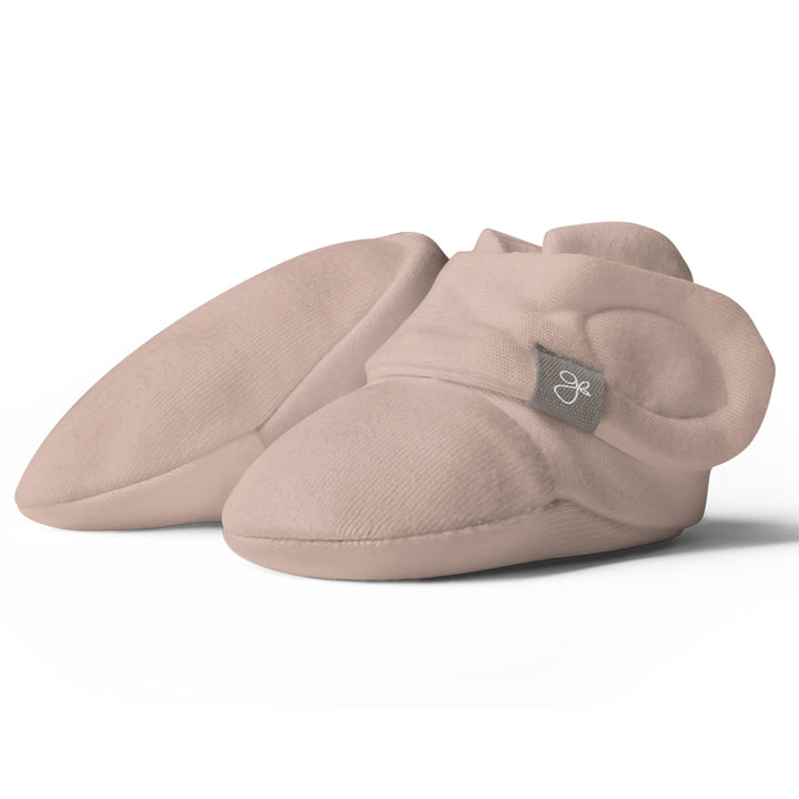 GoumiKids baby booties in Rose