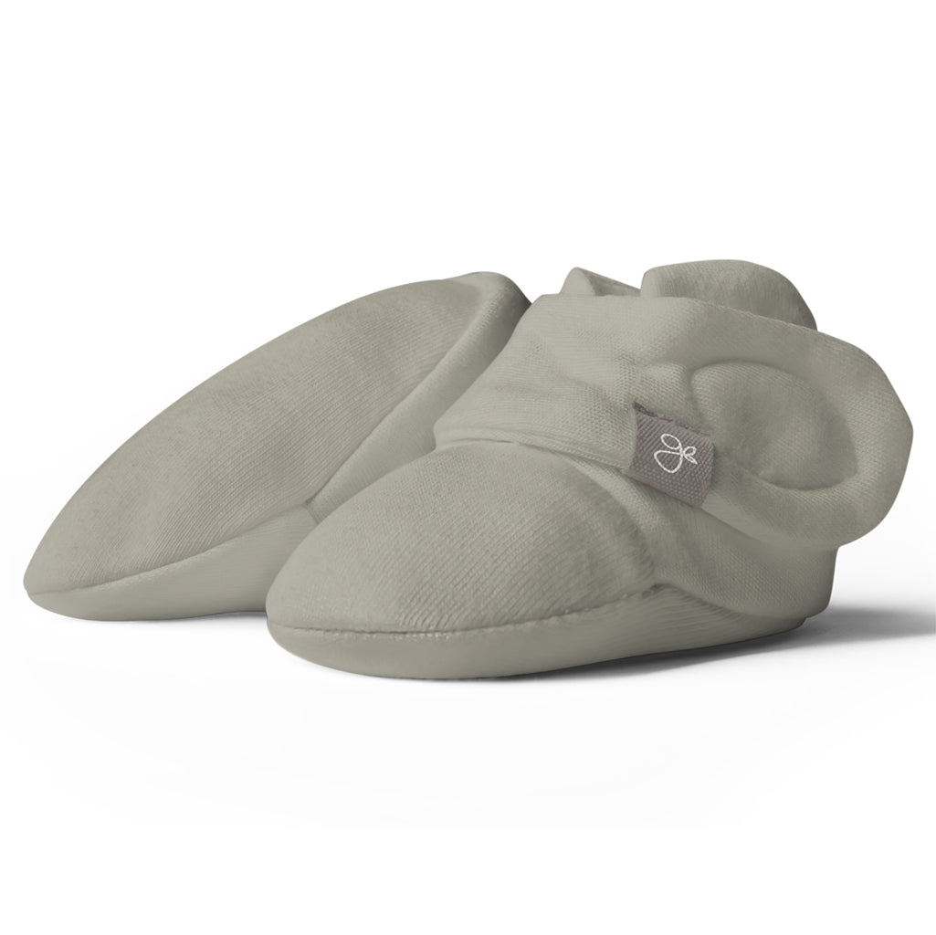 GoumiKids booties for babies in Moss