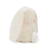 Bunnies By The Bay Tiny Nibble Cream Bunny. Children's soft white plush toy. side angle view