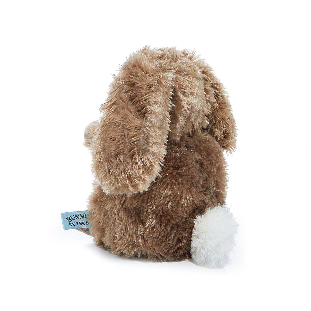 Bunnies By The Bay Wee Brownie Bunny Tan Brown Children's Stuffed Animal Plush Toy. Side angle