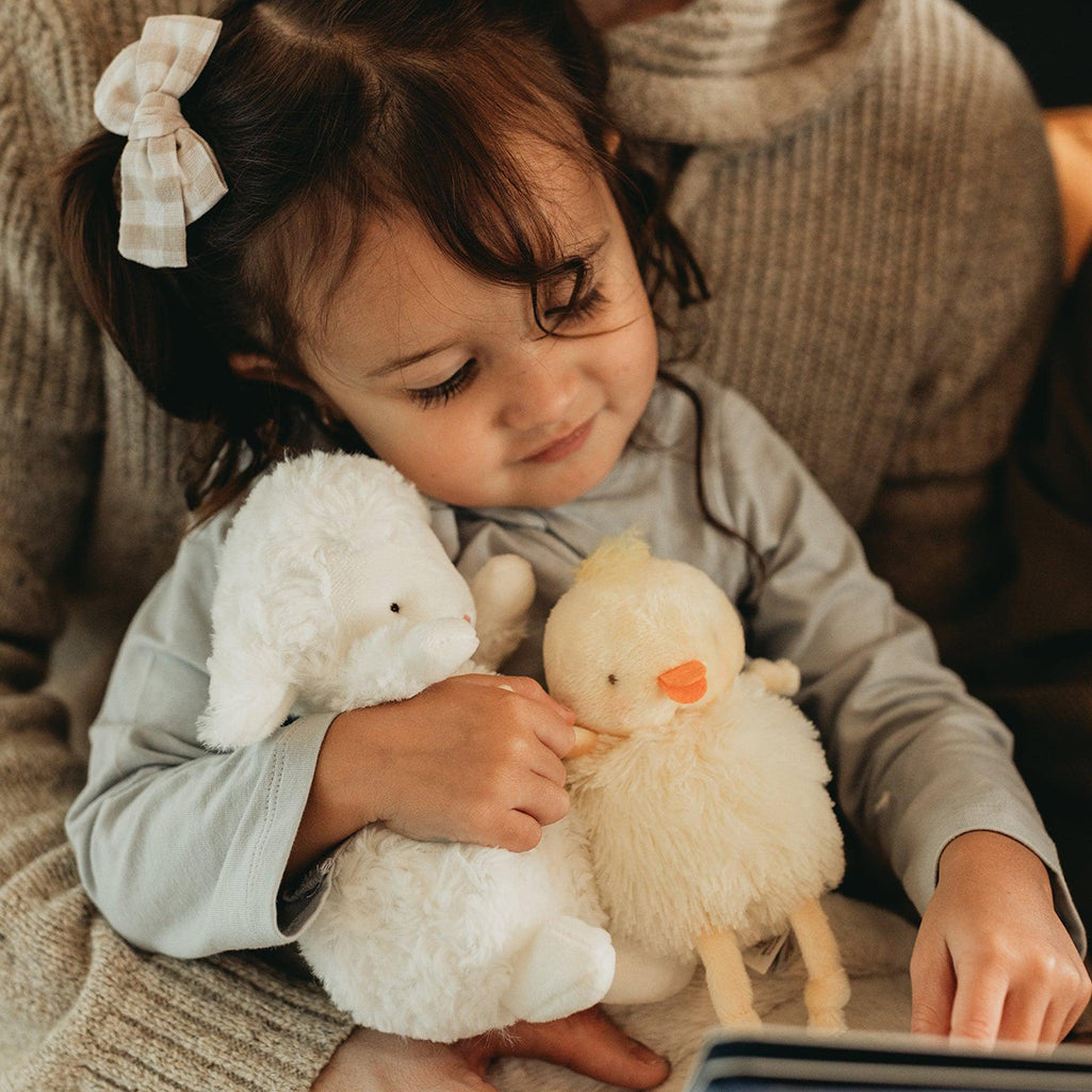 Bunnies By The Bay stuffed animals, kiddo the lamb plushies