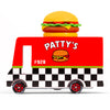 Side of Candylab Toys Hamburger Van Children's Wooden Pretend Play Food Truck