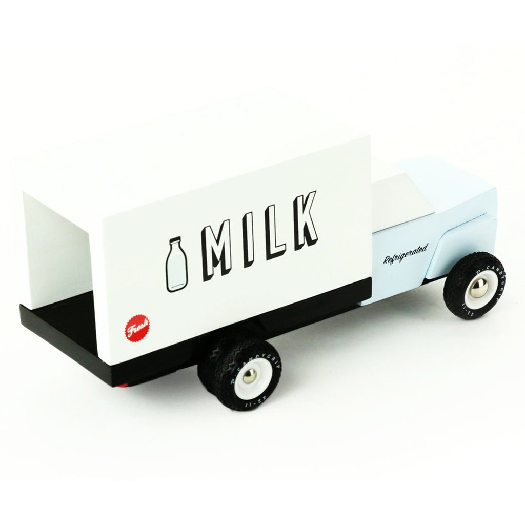 Candylab Toys Milk Truck Children's Wooden Pretend Play Vehicle