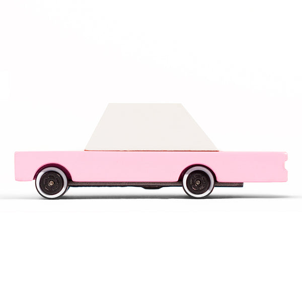 Candylab Toys Pink Sedan Wood Toy Car