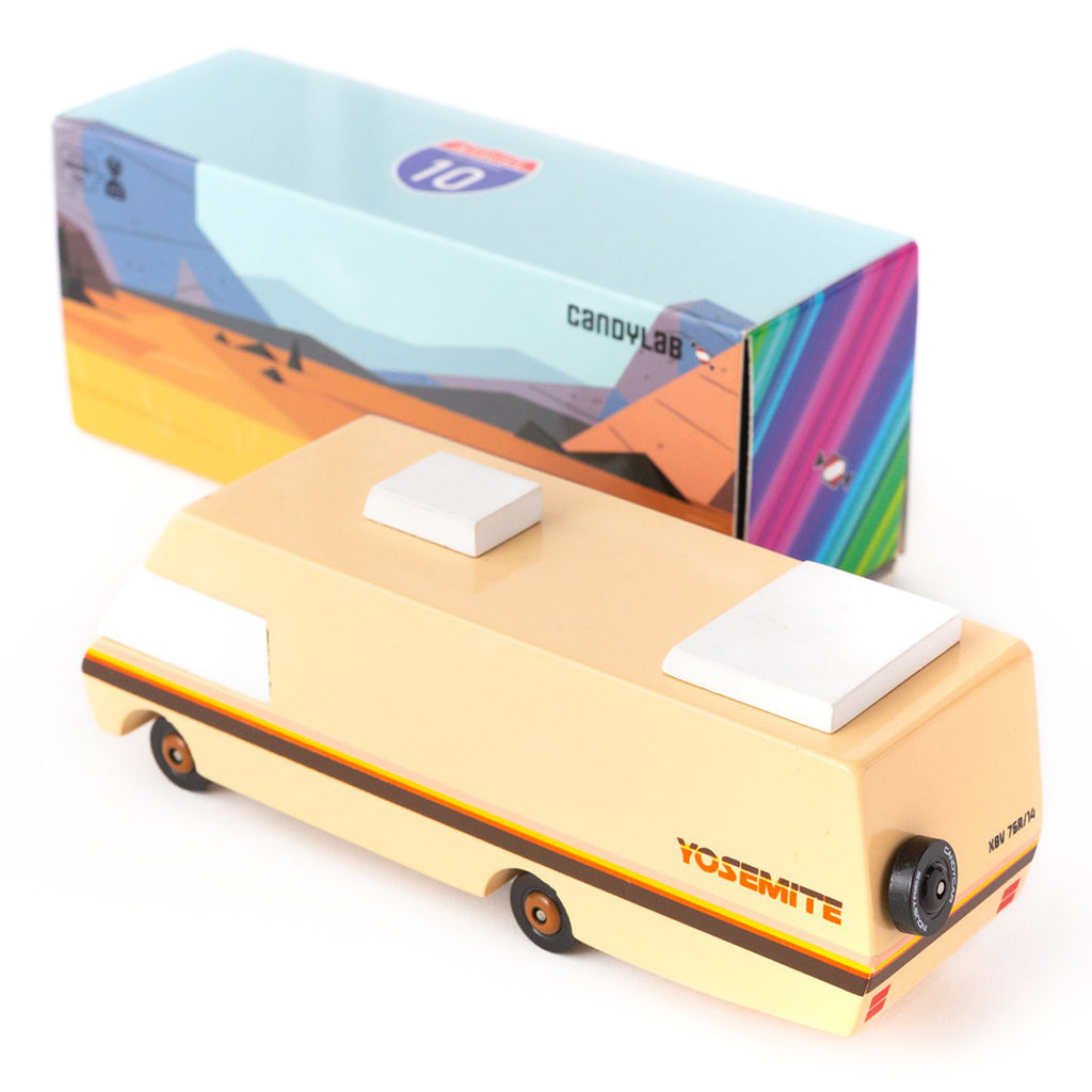 Candylab Toys Yosemite RV Yellow Wooden Toy Camper