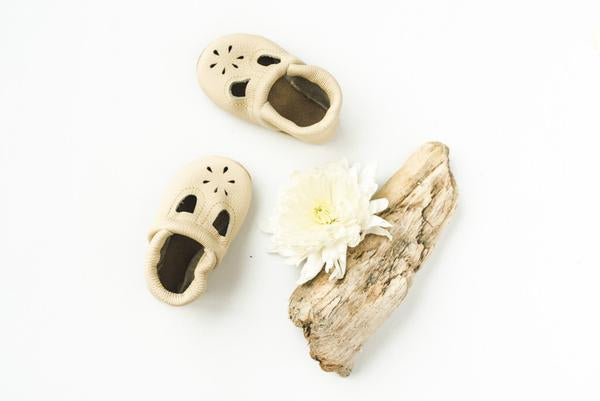 Starry Knight Cream T-Strap kid shoes