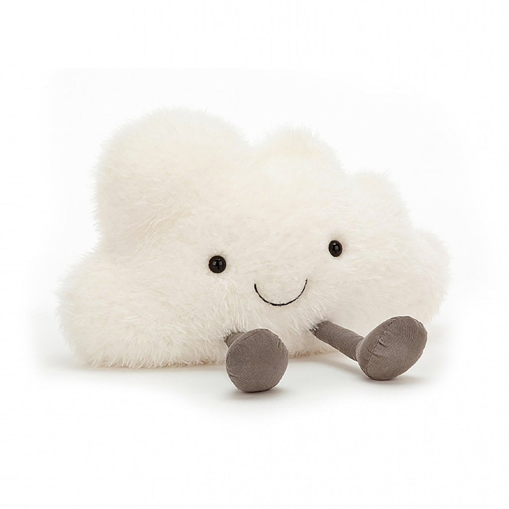 Jellycat Amuseables Cloud stuffed animal with a smile