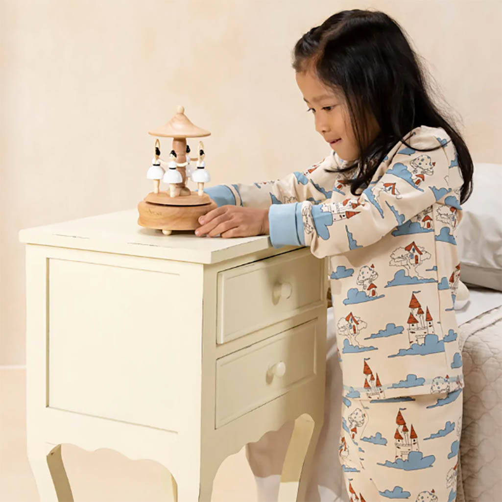 Coco Village wooden music box with ballerinas