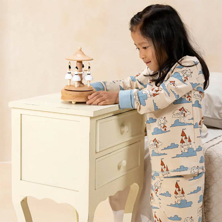 Coco Village wooden music box with ballerinas