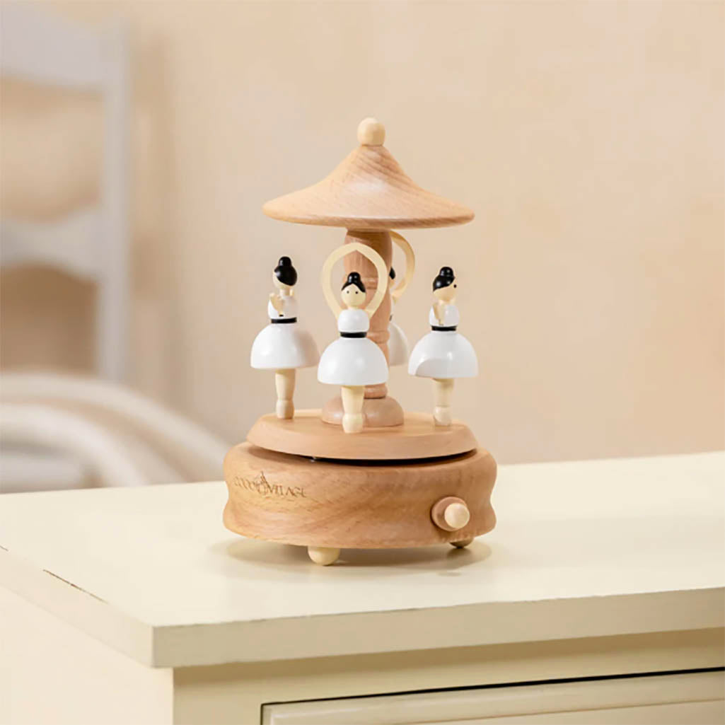 Coco Village wooden ballerina music box