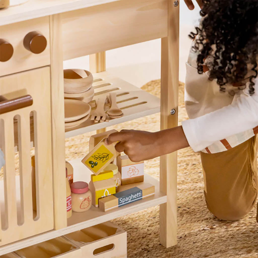 Coco Village toys, wooden conidements for toy kitchen