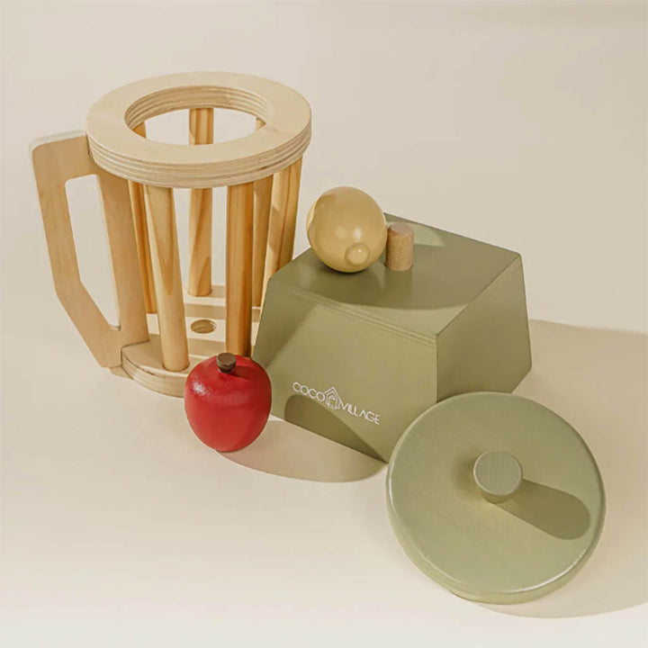 Coco Village kitchen, pretend play wooden blender