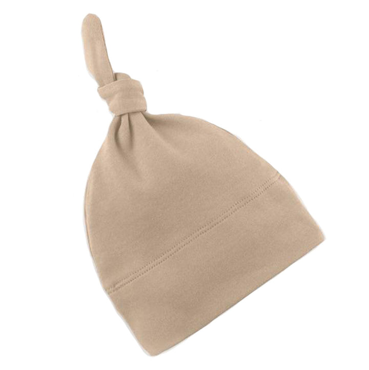Color Organ Knot Hat baby boy clothes in Clay